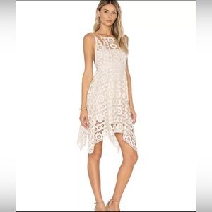 Free People Strap Lace with asymmetrical hem Boho style Dress